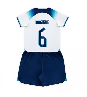 England Harry Maguire #6 Replica Home Stadium Kit for Kids World Cup 2022 Short Sleeve (+ pants)